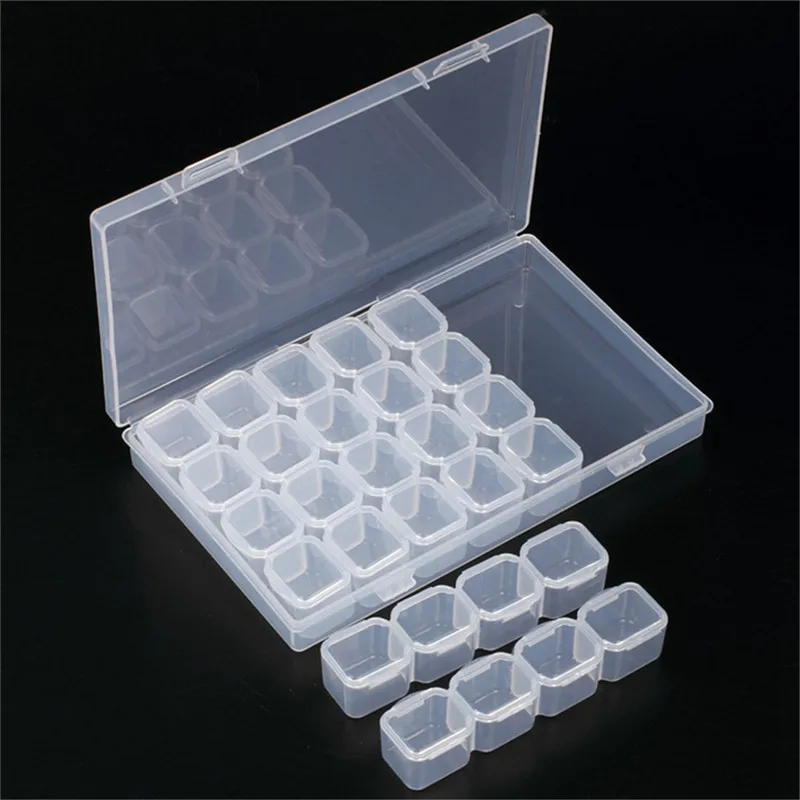 28 Slots Diamond Embroidery Box Diamond Painting Accessory Case Multifunction Transparent Storage Boxes Case Tools
28 Slots Diamond Embroidery Box Diamond Painting Accessory Case Multifunction Transparent Storage Boxes Case Tools