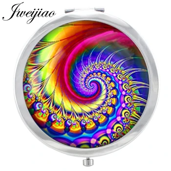 JWEIJIAO Chakra Mysterious Helix pattern Makeup Mirror geometry Art Picture Glass Cabochon Floding Round compact pocket Mirror
JWEIJIAO Chakra Mysterious Helix pattern Makeup Mirror geometry Art Picture Glass Cabochon Floding Round compact pocket Mirror