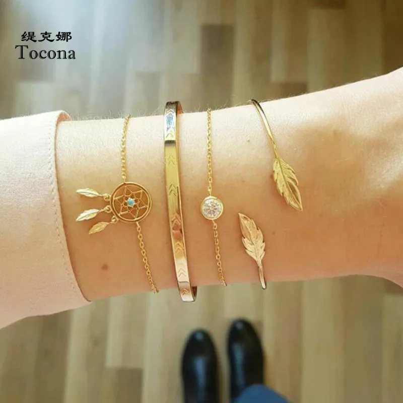 Tocona Bohemia Trendy Ethnic Good Selling Gold Color Multi-layer Gold Color Braclets 4pcs/sets Jewelry For Women Ladies 5812
Tocona Bohemia Trendy Ethnic Good Selling Gold Color Multi-layer Gold Color Braclets 4pcs/sets Jewelry For Women Ladies 5812