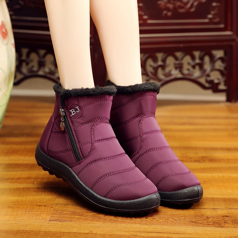 Plus Size 2018 New Winter Women Boots Warm Fur Snow Boots Shoes Woman Tube Thick Plush Waterproof Side Zipper Cotton Boots
Plus Size 2018 New Winter Women Boots Warm Fur Snow Boots Shoes Woman Tube Thick Plush Waterproof Side Zipper Cotton Boots