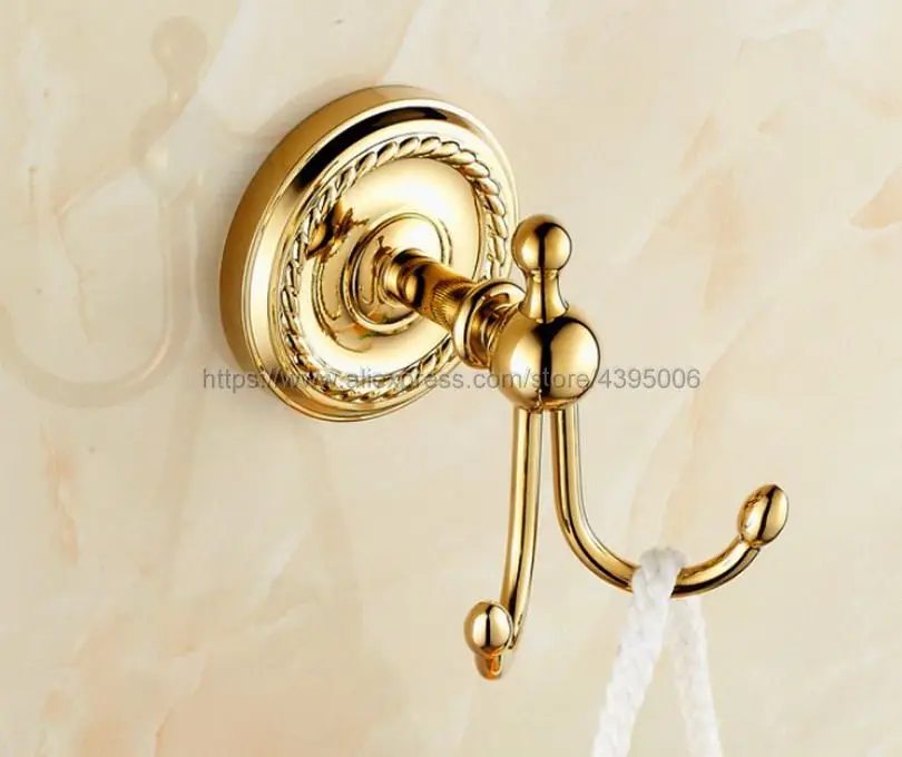 Luxury Gold Color Brass Coat Racks Towel Hook Round Base Robe Hook Wall Mounted Bathroom Accessories Bba606
Luxury Gold Color Brass Coat Racks Towel Hook Round Base Robe Hook Wall Mounted Bathroom Accessories Bba606