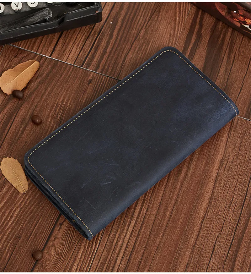 Crazy Horse Leather Card Holder Wallet For Men