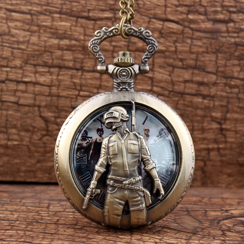Vintage PLAYERUNKNOWN BATTLEGROUNDS Military Sniper Pocket Watch for Children Casket Watches for Men Women Fob Chain Male Clock
Vintage PLAYERUNKNOWN BATTLEGROUNDS Military Sniper Pocket Watch for Children Casket Watches for Men Women Fob Chain Male Clock
