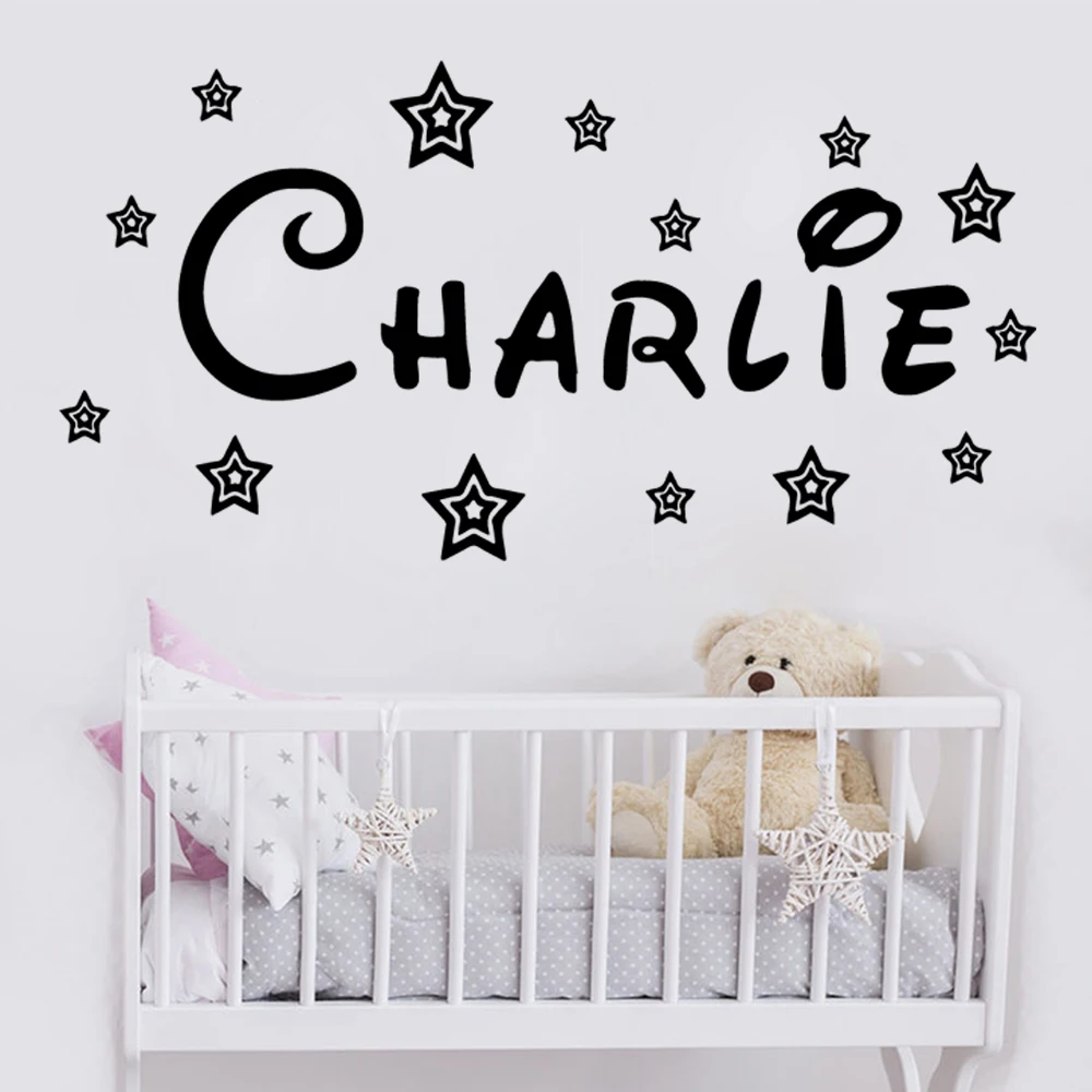 Custom Name Star Wall Sticker Vinyl Decor For Kids Room Bedroom Decoration Wall Art Decal Removable Wallpaper
Custom Name Star Wall Sticker Vinyl Decor For Kids Room Bedroom Decoration Wall Art Decal Removable Wallpaper