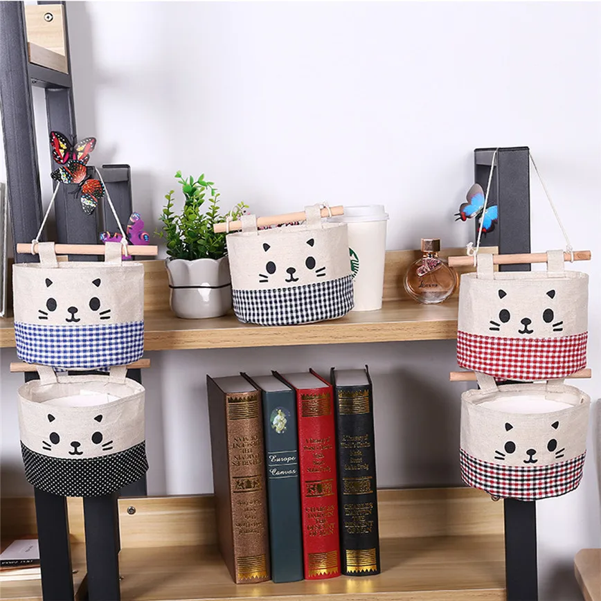 TENSKE New Cotton Cartoon Cat Hanging Storage Bag Debris Pouch Wall Combination levert dropship L723
TENSKE New Cotton Cartoon Cat Hanging Storage Bag Debris Pouch Wall Combination levert dropship L723