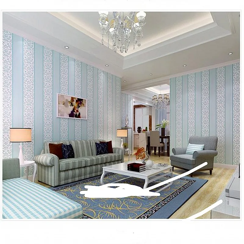 3D Vertical Stripes Thickening Non-woven Wallpaper Sweet Bedroom Living Room TV Setting Wall Paper
3D Vertical Stripes Thickening Non-woven Wallpaper Sweet Bedroom Living Room TV Setting Wall Paper
