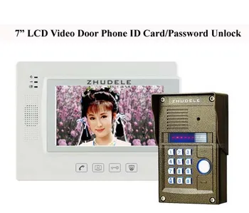 ZHUDELE 7"Touch Key LCD Video Door Phone Video Intercom IR Camera Password/ID Card Unlock, Support IP Camera 1Camera+1Monitor
ZHUDELE 7"Touch Key LCD Video Door Phone Video Intercom IR Camera Password/ID Card Unlock, Support IP Camera 1Camera+1Monitor
