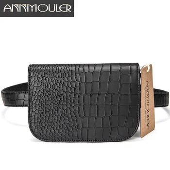 Annmouler Brand Women Waist Packs New Design Fanny Pack Festival Bum Bag Hip Purse Pu Leather Utility Belt Bag for Ladies 
Annmouler Brand Women Waist Packs New Design Fanny Pack Festival Bum Bag Hip Purse Pu Leather Utility Belt Bag for Ladies