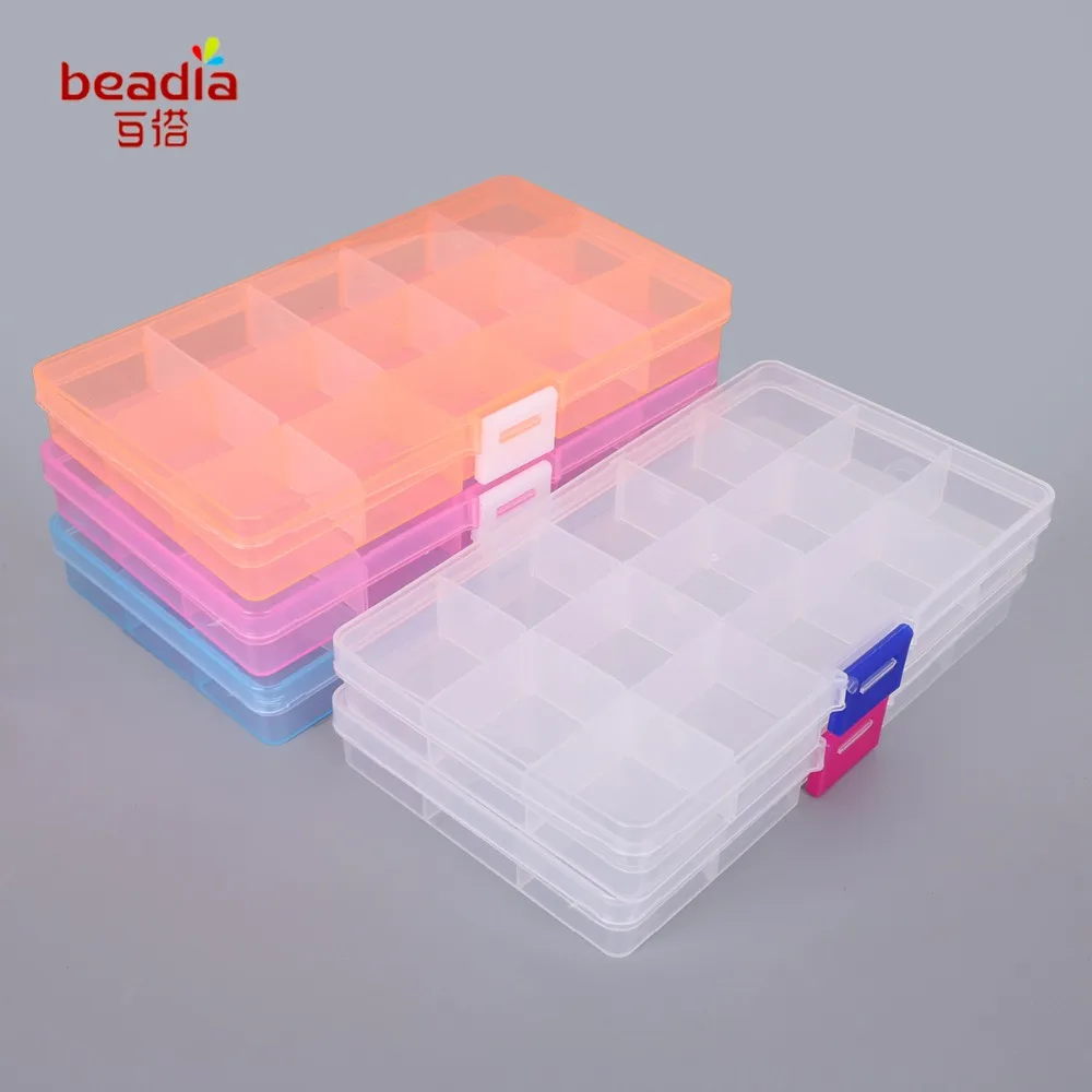 Hot Sale 1pc/bag 17.4x9.8x2.2cm Easy To Carry Beads Box 15 Slot Plastic Jewelry Storage Boxes for the office 2018 New Fashion
Hot Sale 1pc/bag 17.4x9.8x2.2cm Easy To Carry Beads Box 15 Slot Plastic Jewelry Storage Boxes for the office 2018 New Fashion