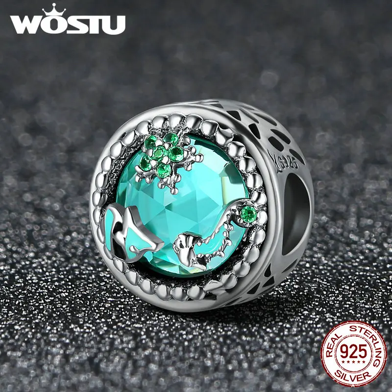 WOSTU Brand 100% 925 Sterling Silver Blue Ocean Beads Fit WOST Charm Bracelet European DIY Jewelry Gift BKC246
WOSTU Brand 100% 925 Sterling Silver Blue Ocean Beads Fit WOST Charm Bracelet European DIY Jewelry Gift BKC246