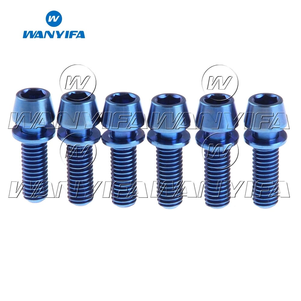 M5 x 16mm Blue Washer Taper Head Bicycle Conical With Washers Cycling Bike Bolts 6pcs/lot
M5 x 16mm Blue Washer Taper Head Bicycle Conical With Washers Cycling Bike Bolts 6pcs/lot