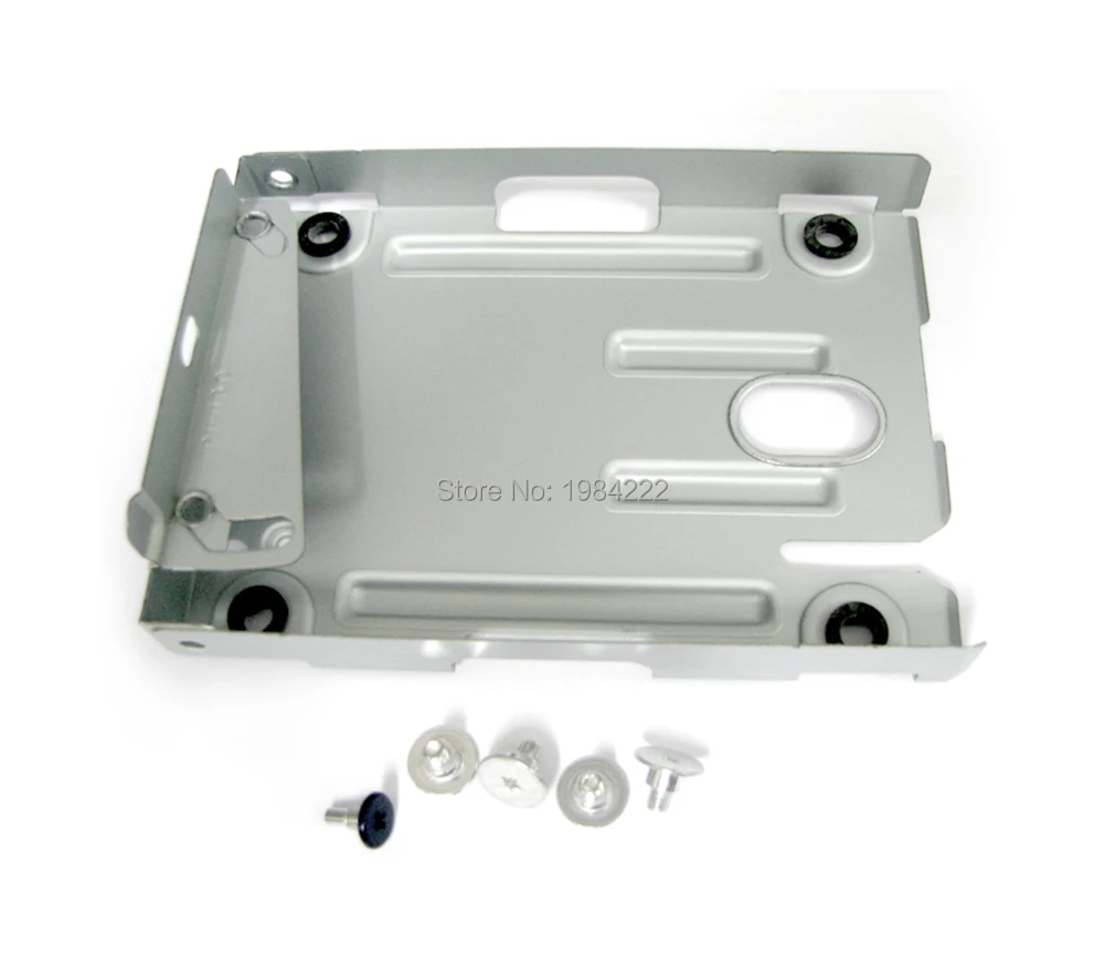 

30sets/lot Hard Disk Drive Bays Base Tray HDD Mounting Bracket Support for Playstation 3 PS3 Slim 4000 With Screws OCGAME