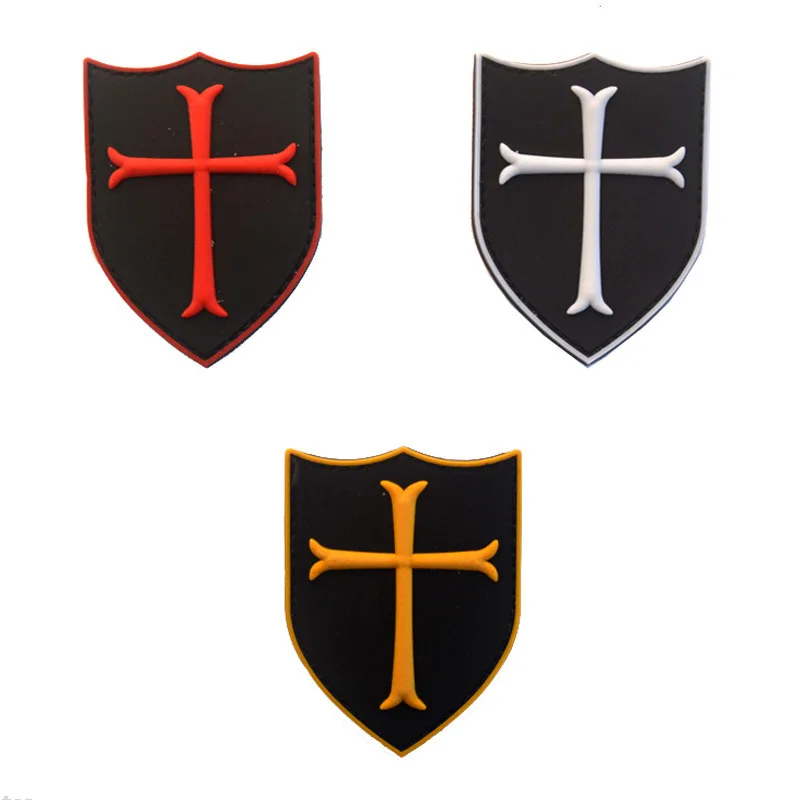 Knights Templar Cross 8*6CM Shield Military Patch 3D PVE Rubber Hook & Loop Decorative Clothing Patch For Jackets Jeans Backpack
Knights Templar Cross 8*6CM Shield Military Patch 3D PVE Rubber Hook & Loop Decorative Clothing Patch For Jackets Jeans Backpack