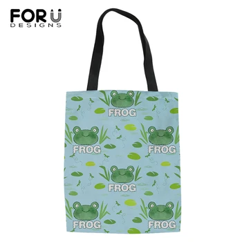 FORUDESIGNS Fashion Shopping Bags Cute Frog and Cool Pig Pattern Girls Handbags Cotton Linen Women Bags Ladys Cool Canvas Bag
FORUDESIGNS Fashion Shopping Bags Cute Frog and Cool Pig Pattern Girls Handbags Cotton Linen Women Bags Ladys Cool Canvas Bag