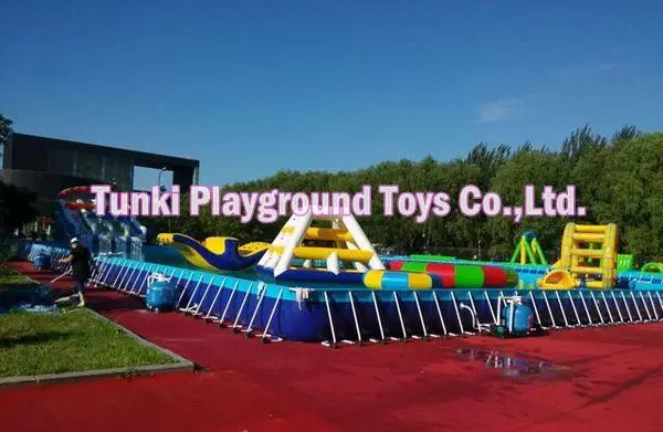 Outdoor metal frame pool/above ground metal swimming pool