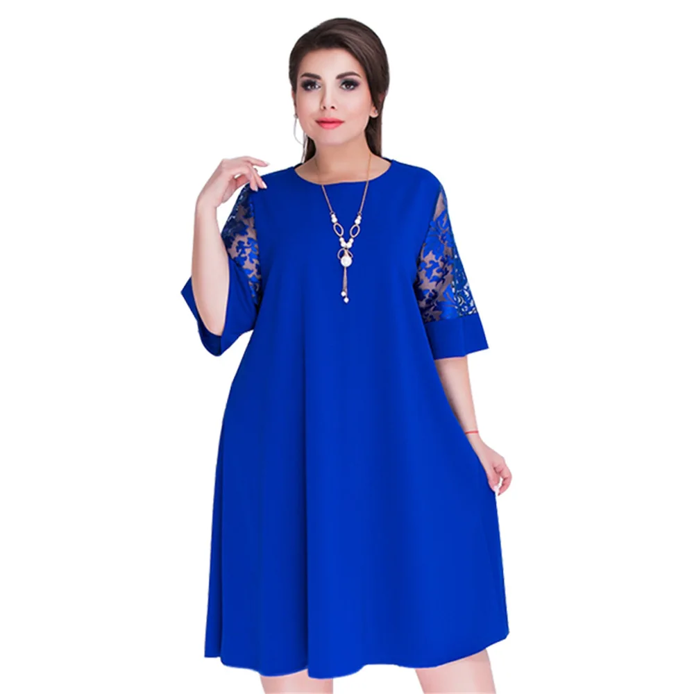 Big Size Summer Dress Women Vestidos Hot New Sexy Party Lace Stitching Plus SIze Dress Red Green Loose Midi Dresses XL-6XL
Big Size Summer Dress Women Vestidos Hot New Sexy Party Lace Stitching Plus SIze Dress Red Green Loose Midi Dresses XL-6XL