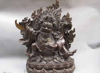 xd 002269 Tibet Buddhism Monastery Pure Bronze Vajrapani Mahakala Buddha Statue
xd 002269 Tibet Buddhism Monastery Pure Bronze Vajrapani Mahakala Buddha Statue