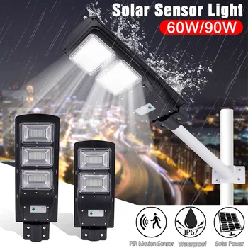 60/90W LED Solar Street Light PIR Motion Sensor Led Lamp Wall Timing Lamp IP67 Waterproof Solar Panel Lamparas 40MR11
60/90W LED Solar Street Light PIR Motion Sensor Led Lamp Wall Timing Lamp IP67 Waterproof Solar Panel Lamparas 40MR11