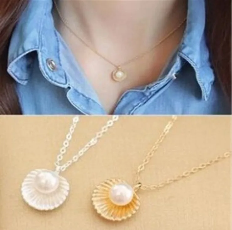 2019 Summer Beach Necklace Pearl Shell Shape Pendant Necklaces Beautiful Jewelry Necklace By The Sea Women's Elegant Necklace
2019 Summer Beach Necklace Pearl Shell Shape Pendant Necklaces Beautiful Jewelry Necklace By The Sea Women's Elegant Necklace