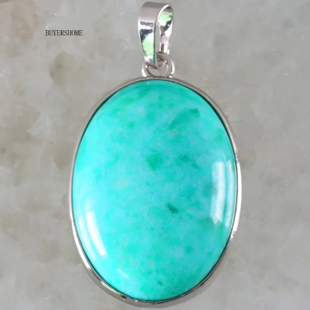 1Pcs Oval 35x25MM Natural Stone Beads Green Amazonite Pendant Fit Necklace For Girls Women Jewelry Gift K683
1Pcs Oval 35x25MM Natural Stone Beads Green Amazonite Pendant Fit Necklace For Girls Women Jewelry Gift K683