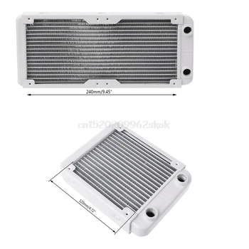 120/240mm Aluminum Computer Radiator Water Cooler 18 Tube CPU Heat Sink Exchanger Jy23 19 Dropship
120/240mm Aluminum Computer Radiator Water Cooler 18 Tube CPU Heat Sink Exchanger Jy23 19 Dropship