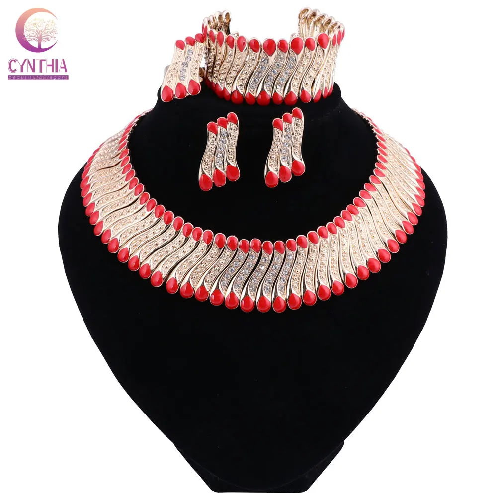 

Fashion Wedding Dubai Africa Nigeria African Jewelry Set Green Necklace Earrings Bracelet Ring Bridal Jewelry Sets