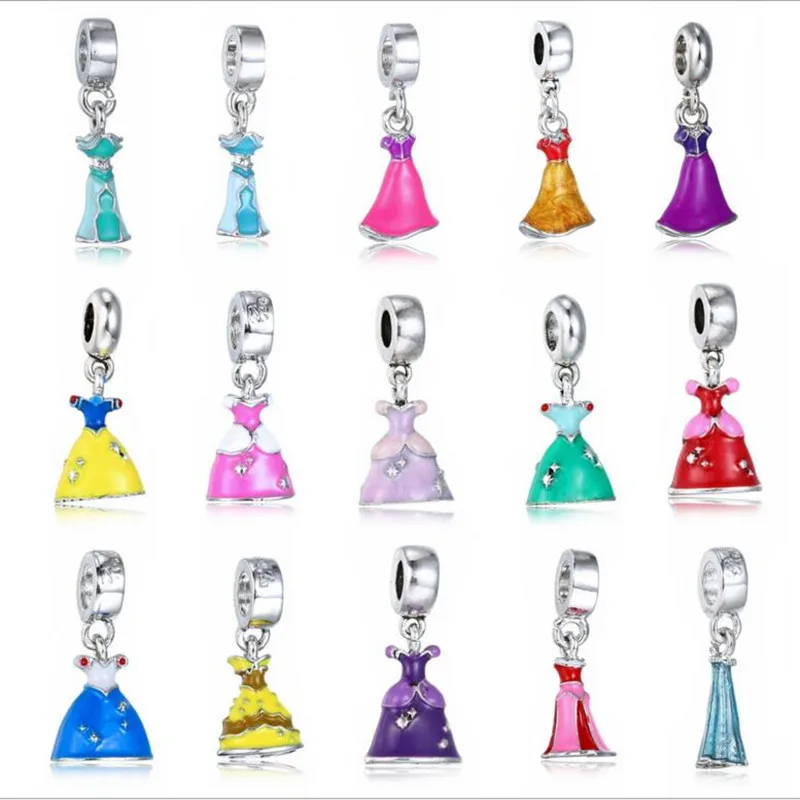 5pcs Princess Skirt Magic Dress Charms Pendant Big Hole European Bead Fit Necklace Bracelet Bangle DIY Accessories Jewelry Z810
5pcs Princess Skirt Magic Dress Charms Pendant Big Hole European Bead Fit Necklace Bracelet Bangle DIY Accessories Jewelry Z810