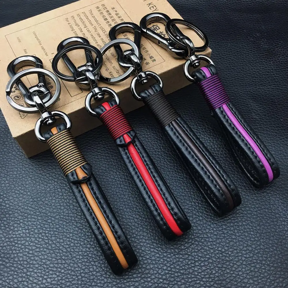 Leather Keychain Car Key Waist Hanging Genuine Metal Key Ring Premium Leather Valet Keychain Handmade Chain in Gift Box
Leather Keychain Car Key Waist Hanging Genuine Metal Key Ring Premium Leather Valet Keychain Handmade Chain in Gift Box