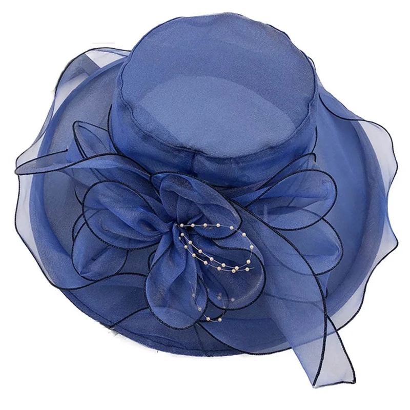 New Trendy Summer Hats For Women Organza Floral Wedding s Formal Hats Wide Brim Sunhat Beach Church Hat
New Trendy Summer Hats For Women Organza Floral Wedding s Formal Hats Wide Brim Sunhat Beach Church Hat