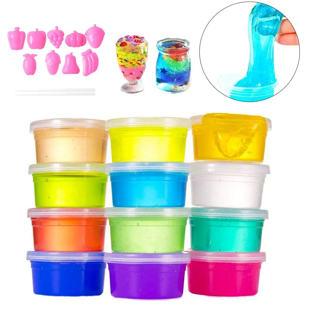 Slime Set Crystal Clay 12 Colors DIY Crafts for Kids Children Educational Mud Creative Handmade DIY Toy with Tools Basic Version
Slime Set Crystal Clay 12 Colors DIY Crafts for Kids Children Educational Mud Creative Handmade DIY Toy with Tools Basic Version