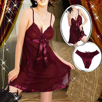 New Fashion Plus Size S-6XL Dark Red Sexy Lingerie Babydoll Sleepwear Chemise Fast Delivery Sexy Underwear Costumes 
New Fashion Plus Size S-6XL Dark Red Sexy Lingerie Babydoll Sleepwear Chemise Fast Delivery Sexy Underwear Costumes