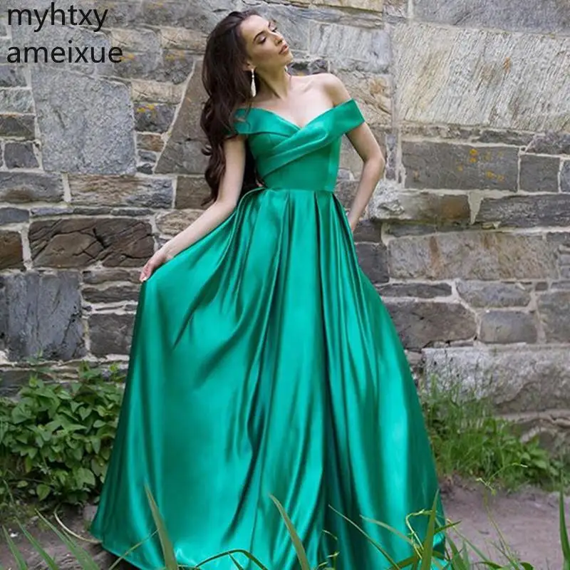 Plus Size 2019 Dark Green Long Prom Dresses Off The Shoulder Full Length Elegant Women Wedding Party Gowns Cheap Occasion Dress
Plus Size 2019 Dark Green Long Prom Dresses Off The Shoulder Full Length Elegant Women Wedding Party Gowns Cheap Occasion Dress