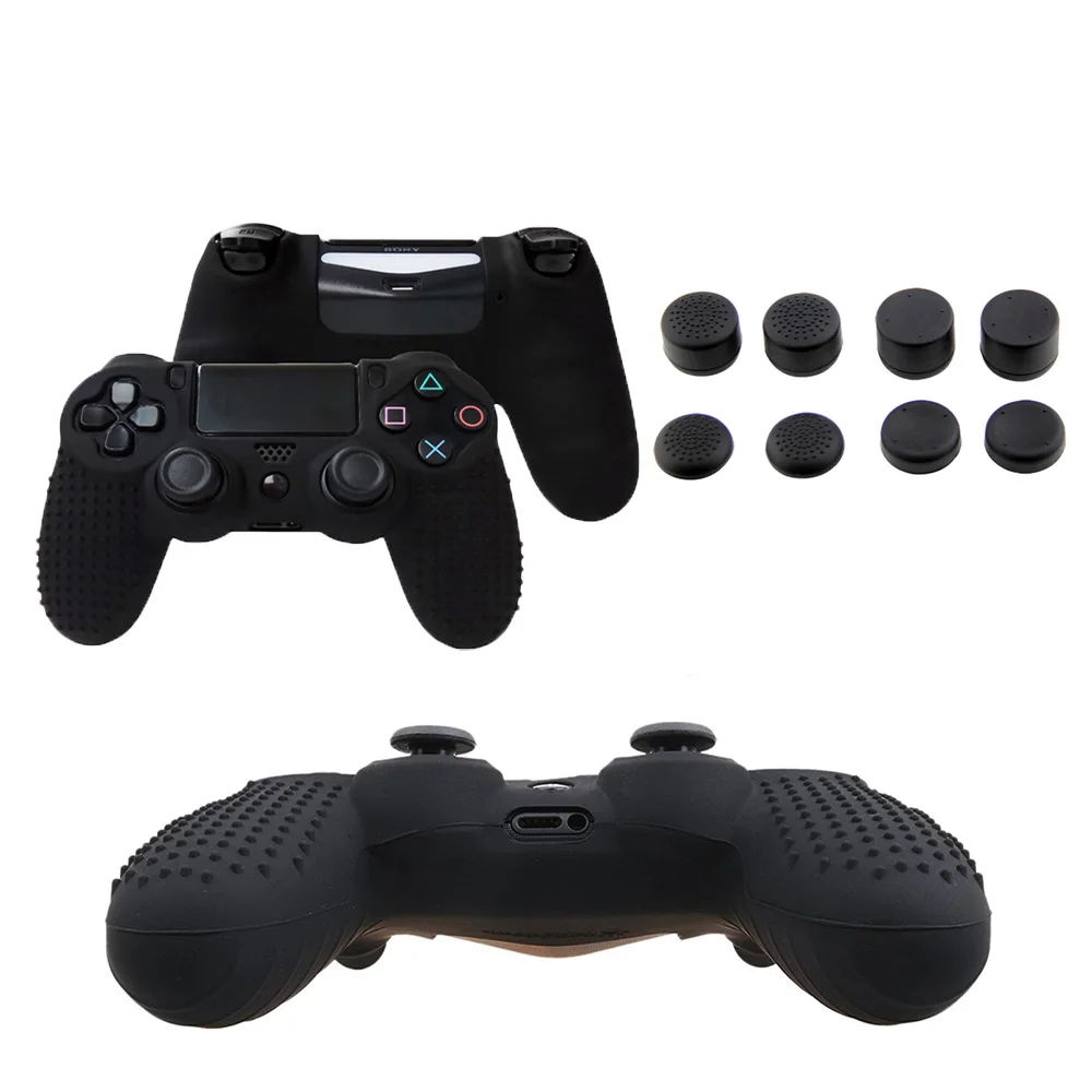Silicone Gamepad Cover Case Skin for Dualshock 4 /PS4 /PS4 pro Slim Console Controller &Stick Grip Caps Anti-slip Joystick Cover
Silicone Gamepad Cover Case Skin for Dualshock 4 /PS4 /PS4 pro Slim Console Controller &Stick Grip Caps Anti-slip Joystick Cover