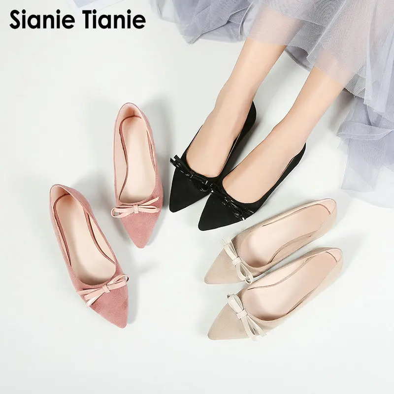Фото Sianie Tianie/милые женские туфли из искусственной замши с закрытым носком слипоны