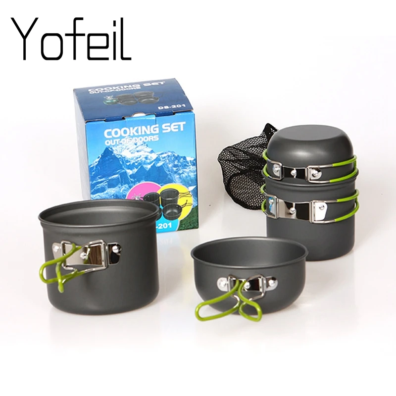 2~3 Persons Ultra light Portable Camping Tableware Outdoor Cooking Set Cookware Travel Non-stick Tableware Pot Pan Picnic Set
2~3 Persons Ultra light Portable Camping Tableware Outdoor Cooking Set Cookware Travel Non-stick Tableware Pot Pan Picnic Set