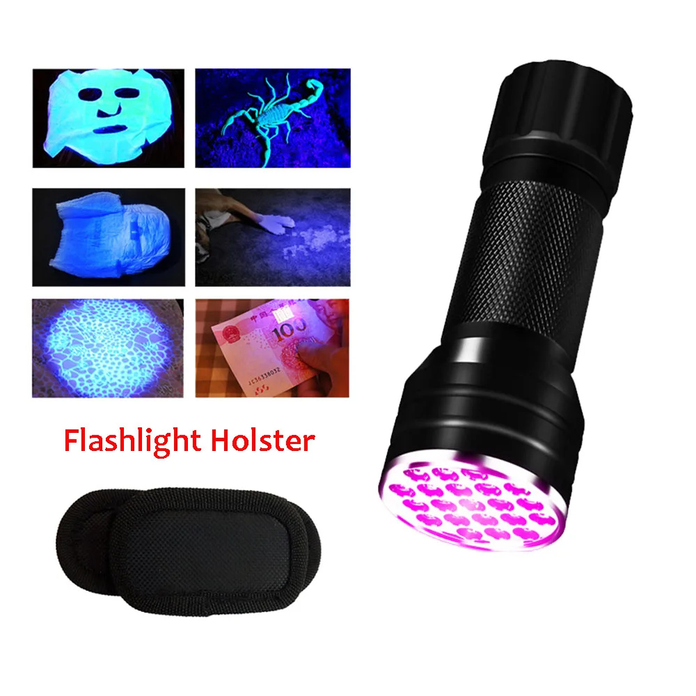 21 LEDs UV Flashlight Taschenlampe for UV Curing Resin, Glowing Powerder, Real 395NM UV Light TorchPet Urine Stains Detector
21 LEDs UV Flashlight Taschenlampe for UV Curing Resin, Glowing Powerder, Real 395NM UV Light TorchPet Urine Stains Detector