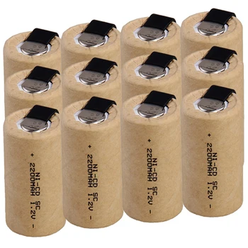 Lowest price 12 piece SC battery 1.2v batteries rechargeable 2200mAh nicd battery for power tools akkumulator
Lowest price 12 piece SC battery 1.2v batteries rechargeable 2200mAh nicd battery for power tools akkumulator