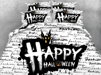 JF-204 Artistic Simple black and white color characters Happy Halloween bedding set
JF-204 Artistic Simple black and white color characters Happy Halloween bedding set