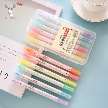 6pcs/set Japanese Stationery Zebra Mild Liner Double Headed Fluorescent Pen 6 Colors Mark Pen Cute Stationery School Supplies
6pcs/set Japanese Stationery Zebra Mild Liner Double Headed Fluorescent Pen 6 Colors Mark Pen Cute Stationery School Supplies