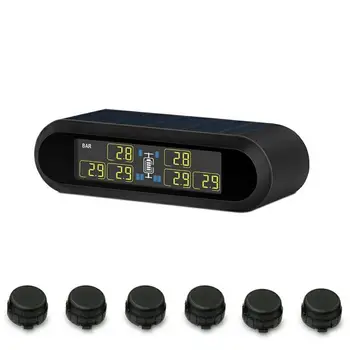 Smart Car TPMS Tire Pressure Monitoring System Solar Power Digital LCD Display Auto Security Alarm Systems Tire Pressure
Smart Car TPMS Tire Pressure Monitoring System Solar Power Digital LCD Display Auto Security Alarm Systems Tire Pressure
