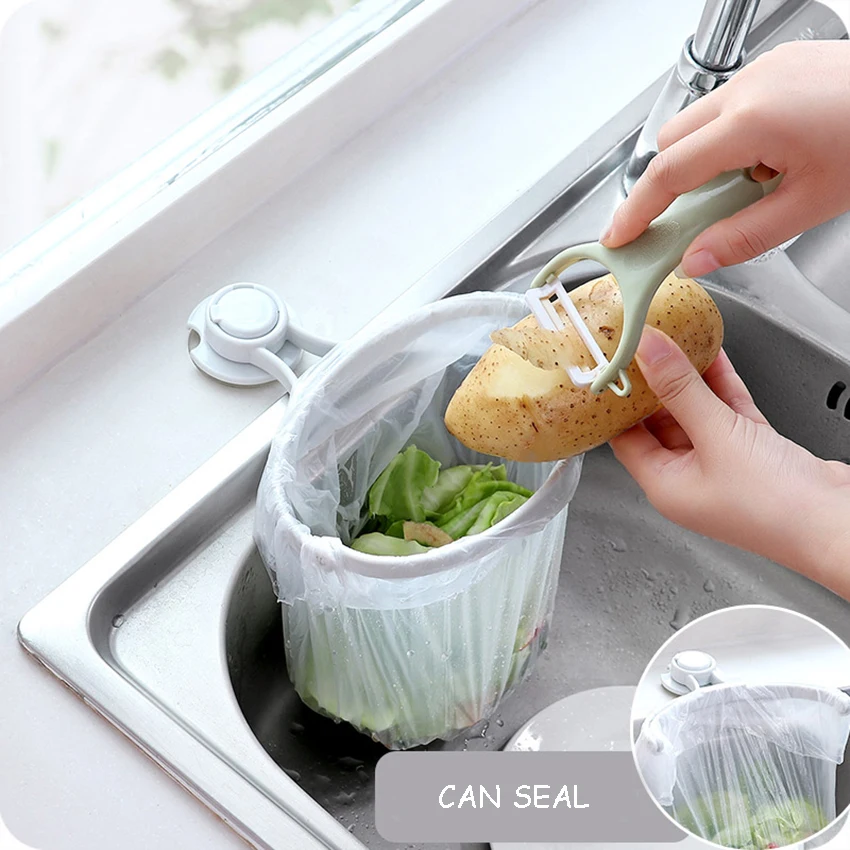 Powerful PE Suction Cup Sink Garbage Rack Kitchen Hanging Rubbish Clip-on Waste Storage Shelf Seal Trash
Powerful PE Suction Cup Sink Garbage Rack Kitchen Hanging Rubbish Clip-on Waste Storage Shelf Seal Trash