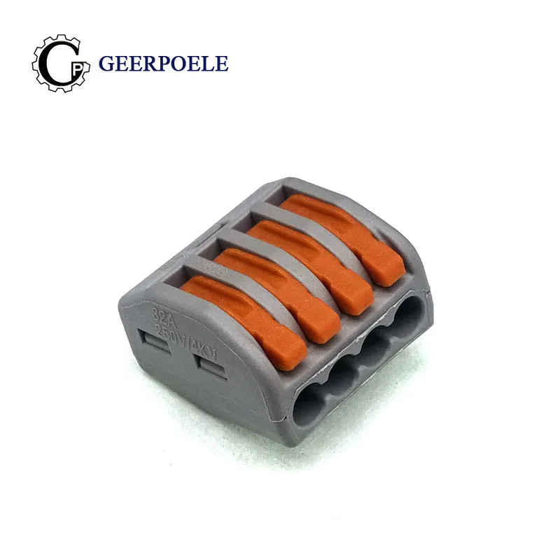 5 pcs/lot WAGO 222-414 (PCT214) Block Compact Wire Wiring Connector 5 pin Conductor Terminal Lever 0.08-2.5mm2
5 pcs/lot WAGO 222-414 (PCT214) Block Compact Wire Wiring Connector 5 pin Conductor Terminal Lever 0.08-2.5mm2