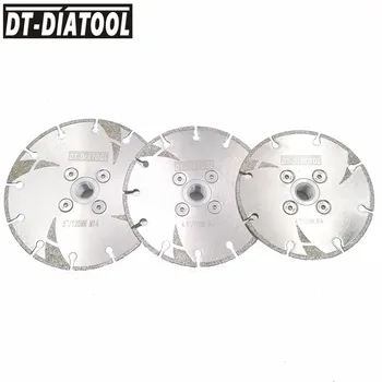 DT-DIATOOL 1pc Electroplated Reinforced Diamond Cutting Disc Saw Blade M14 Thread Diameter 4" 4.5" 5" for Marble Grinding Wheel
DT-DIATOOL 1pc Electroplated Reinforced Diamond Cutting Disc Saw Blade M14 Thread Diameter 4" 4.5" 5" for Marble Grinding Wheel