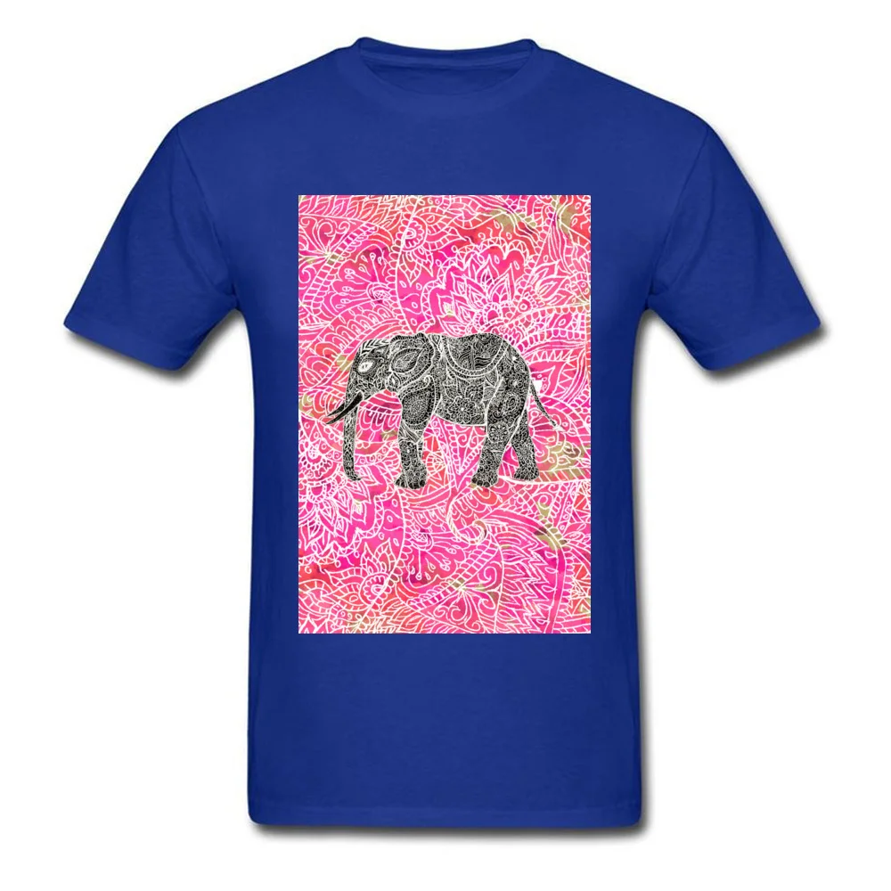 Pink Tribal Paisley Elephant Henna Pattern_blue