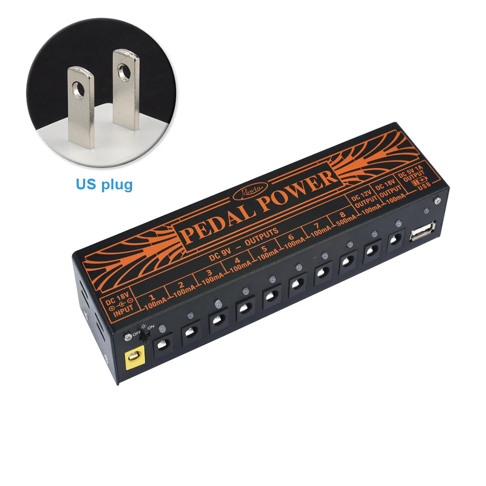 Professional Musical Instruments Guitar Effect Pedal Tuner Mini Durable 10 Isolated Output Board US/EU Plug Power Supply
Professional Musical Instruments Guitar Effect Pedal Tuner Mini Durable 10 Isolated Output Board US/EU Plug Power Supply