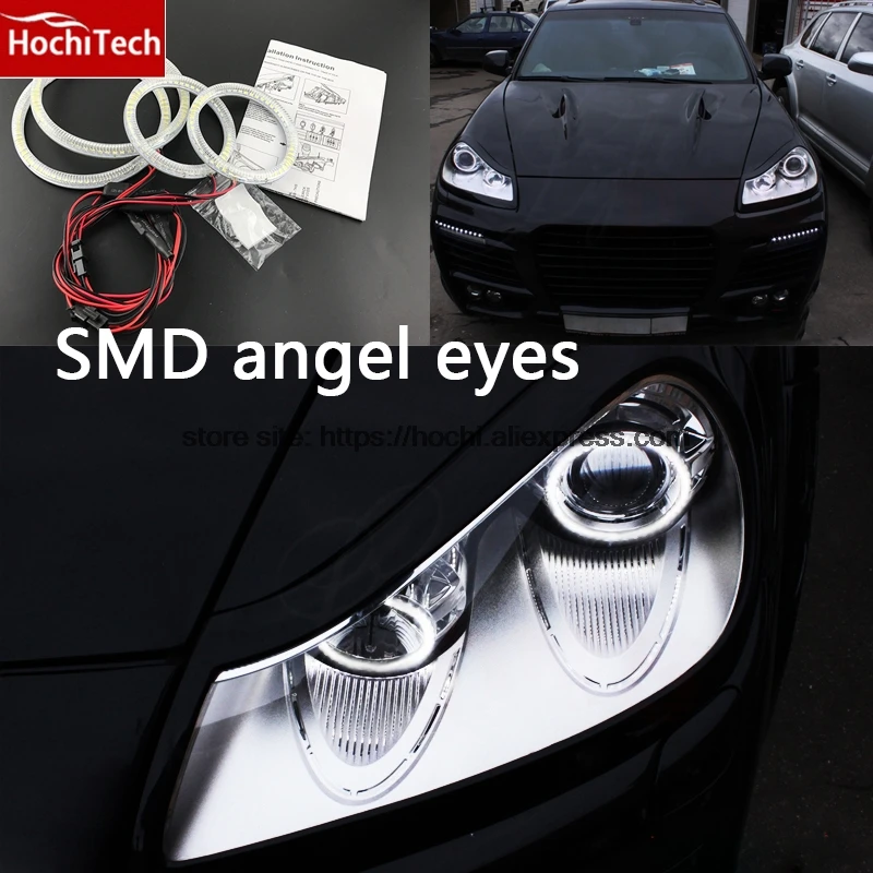 HochiTech Ultra bright SMD white LED angel eyes 2000LM halo ring kit daytiem running light DRL for Porsche Cayenne 2007 - 2009
HochiTech Ultra bright SMD white LED angel eyes 2000LM halo ring kit daytiem running light DRL for Porsche Cayenne 2007 - 2009
