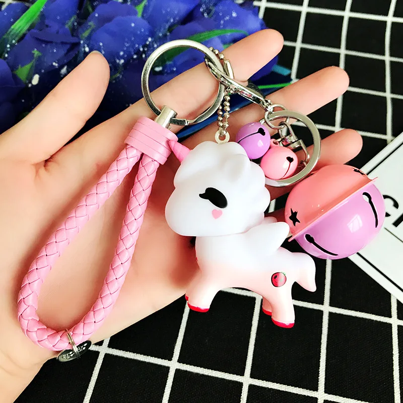 Cartoon Cute Anime Girl Animal Unicorn Doll Keychain Kid Toys Bells Key Ring Women Girl Car Purse Key Chains Trinkets Porte Clef
Cartoon Cute Anime Girl Animal Unicorn Doll Keychain Kid Toys Bells Key Ring Women Girl Car Purse Key Chains Trinkets Porte Clef
