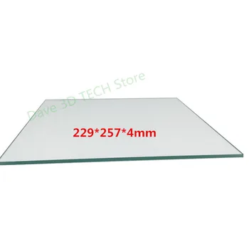 229*257*4 mm Ultimaker 2 Glass Build Plate Print Table Glass for Heated Bed high Borosilicate glass plate 3D printer parts
229*257*4 mm Ultimaker 2 Glass Build Plate Print Table Glass for Heated Bed high Borosilicate glass plate 3D printer parts
