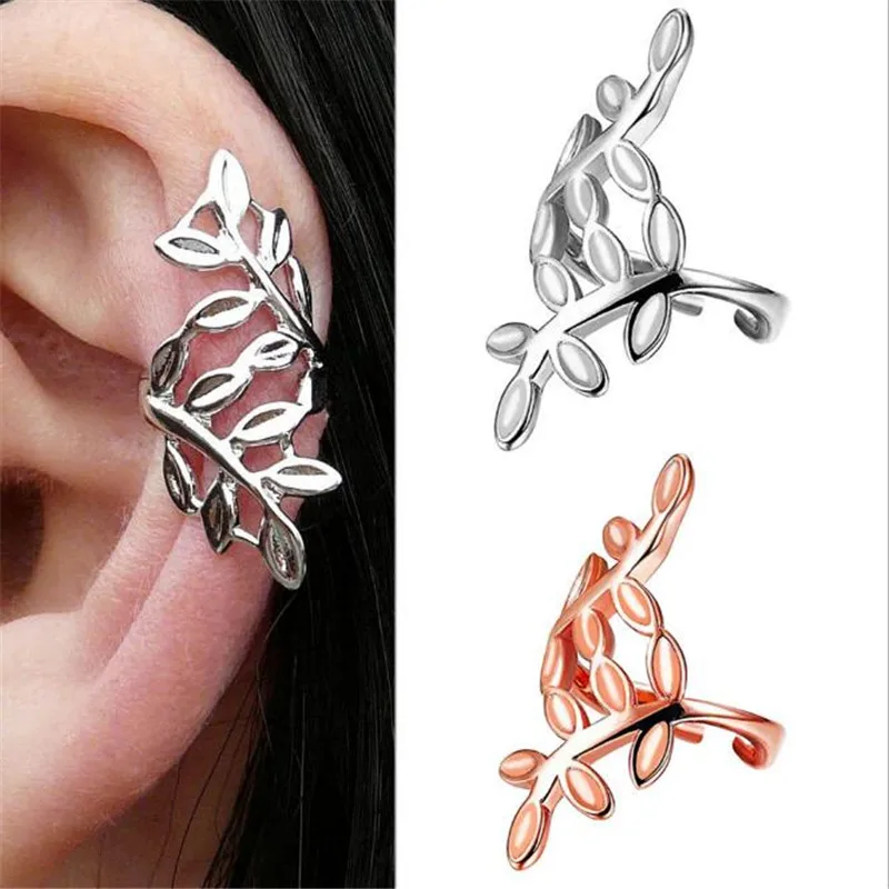 Bohemia High Quality Steel Ear Stud Rose Gold Silver Leaves Ear Clip Non Piercings Fashion Women Men Ear bone Body Jewelry
Bohemia High Quality Steel Ear Stud Rose Gold Silver Leaves Ear Clip Non Piercings Fashion Women Men Ear bone Body Jewelry