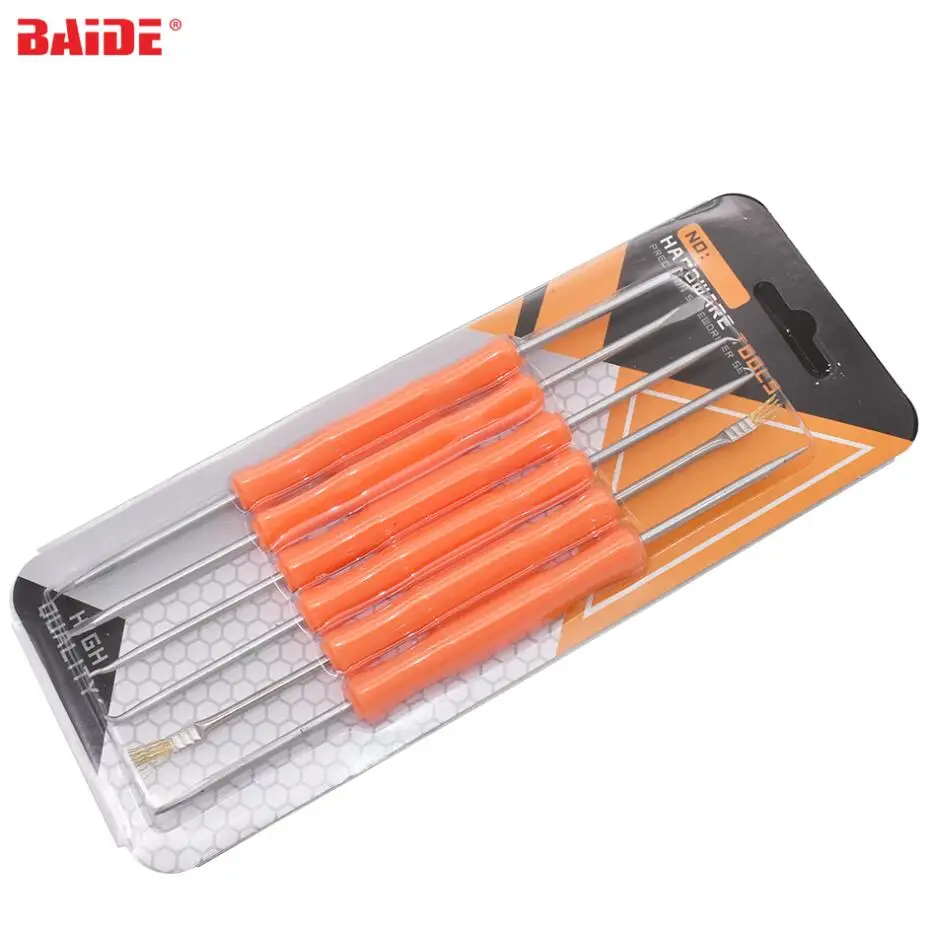 Orange Electronic Heat Assist Repair Tool Set 6pcs/set Welding Solder Soldering Station Iron Tool Welding Grinding Cleaning Tool
Orange Electronic Heat Assist Repair Tool Set 6pcs/set Welding Solder Soldering Station Iron Tool Welding Grinding Cleaning Tool